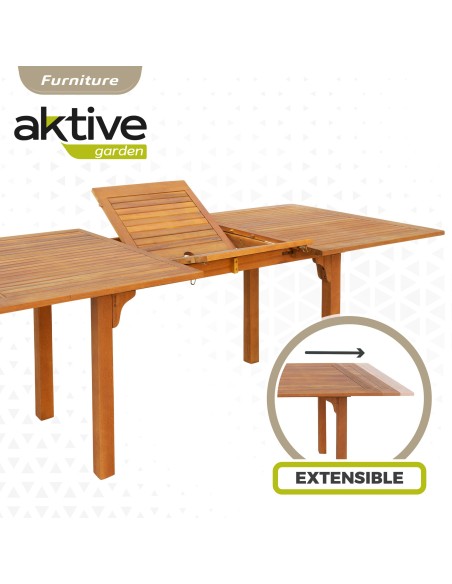 Mesa de jardim extensível 6 pessoas | Móveis de jardim