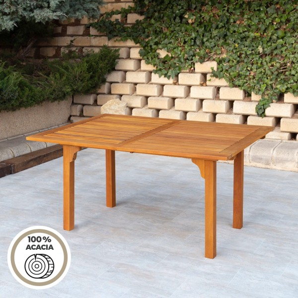 Mesa de jardim extensível 6 pessoas | Móveis de jardim