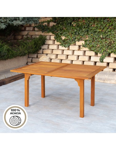 Mesa de jardim extensível 6 pessoas | Móveis de jardim