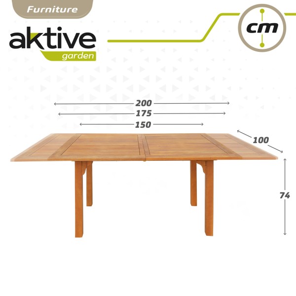 Mesa de jardim extensível 6 pessoas | Móveis de jardim