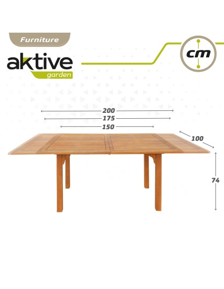 Mesa de jardim extensível 6 pessoas | Móveis de jardim