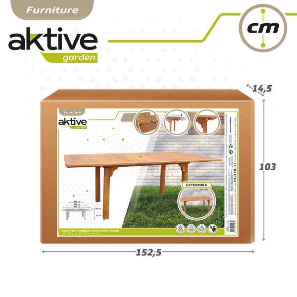 Mesa de jardim extensível 6 pessoas | Móveis de jardim