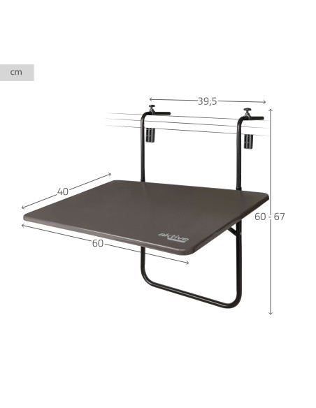 Mesa dobrável para varanda Aktive | Distria mesas dobráveis