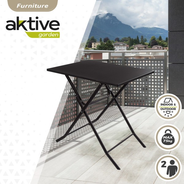 Mesa de jardim dobrável quadrada Aktive | Mesas dobráveis Distria 