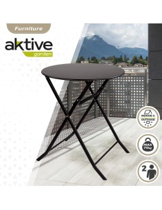Mesa redonda dobrável para jardim Aktive | Mesas dobráveis Distria 2