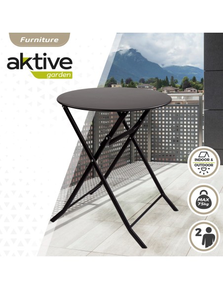 Mesa redonda dobrável para jardim Aktive | Mesas dobráveis Distria