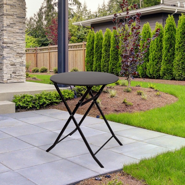 Mesa redonda dobrável para jardim Aktive | Mesas dobráveis Distria