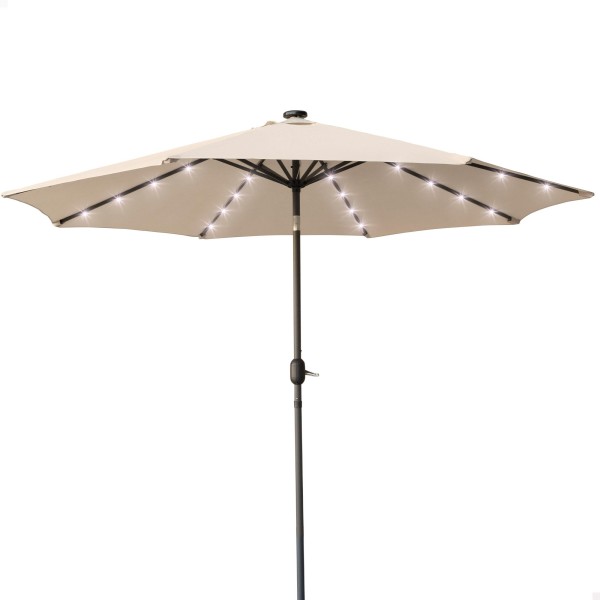 Guarda-sol de terraço Ø300 cm 32 LED | Guarda-sóis