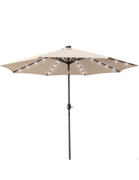 Guarda-sol de terraço Ø300 cm 32 LED | Guarda-sóis