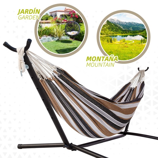 Rede de terraço com apoio | Móveis de jardim