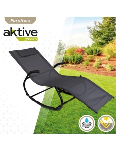 Espreguiçadeira de jardim de baloiço com almofada | Distria 2