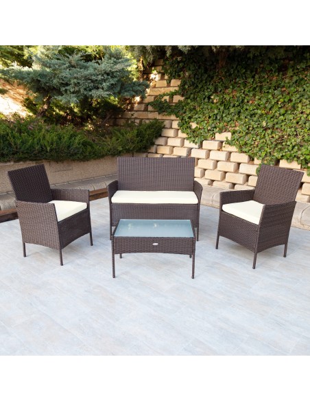 Móveis de jardim e terraço com mesa | Móveis de jardim