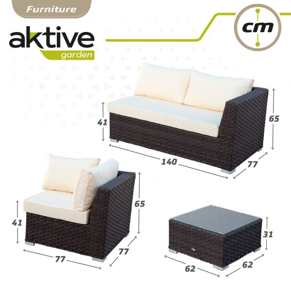 Móveis de jardim e terraço sofá modular | Móveis de jardim