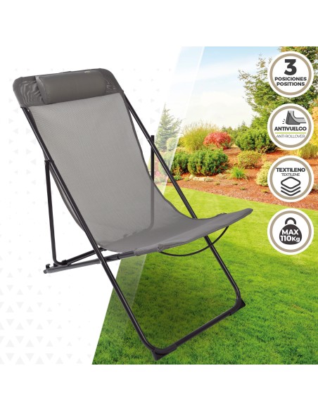 Cadeira espreguiçadeira de jardim dobrável | Distria
