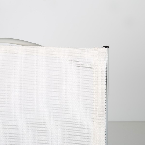 Cadeira de jardim dobrável branca com pega de transporte | Distria