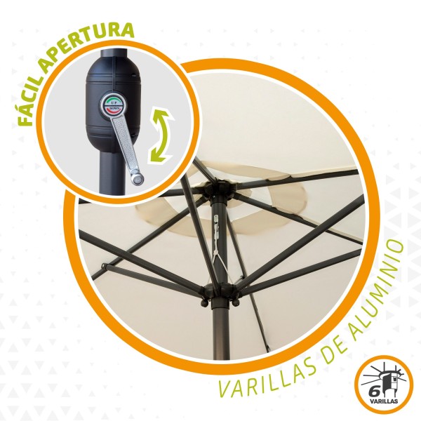 Guarda-sol para terraço e jardim Ø300 - Guarda-sóis | Distria