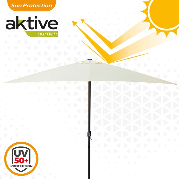Guarda-chuva para terraço e jardim retangular 2x3m | Distria