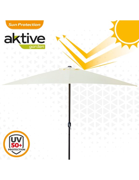 Guarda-chuva para terraço e jardim retangular 2x3m | Distria