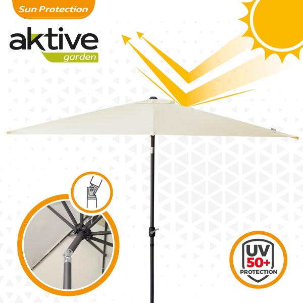 Guarda-sol terraço inclinável 300x300 cm - Guarda-sóis | Distria