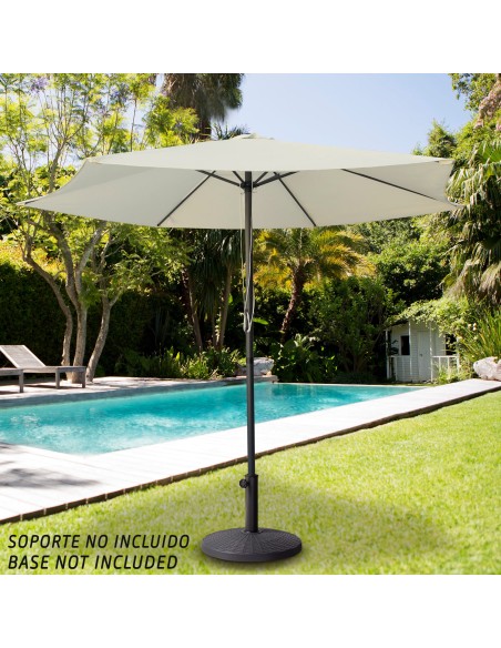 Guarda-sol terraço Ø270 cm creme - Guarda-sóis | Distria