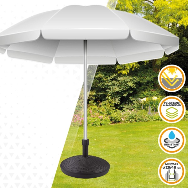 Base de guarda-sol circular Aktive 25-48 mm | Distria guarda-sóis