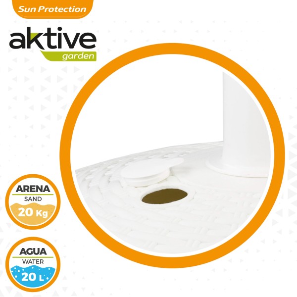 Base para guarda-chuva circular Aktive 19-33 mm | Distria guarda-sóis
