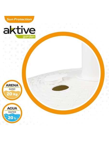 Base para guarda-chuva circular Aktive 19-33 mm | Distria guarda-sóis
