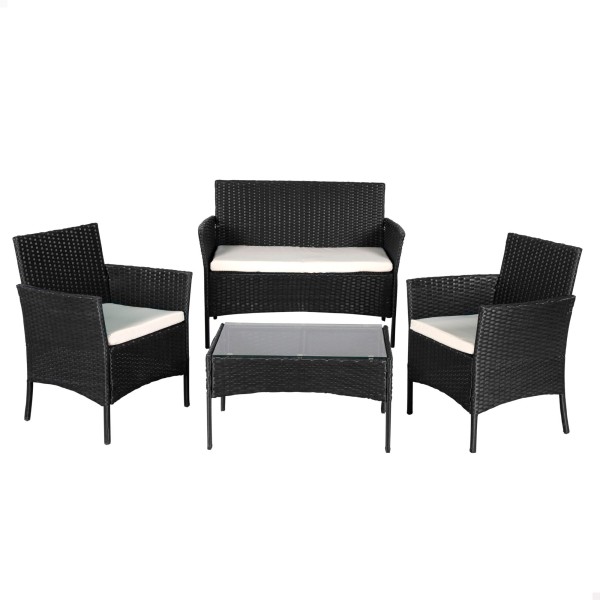 Conjunto de móveis de terraço em vime | Distria
