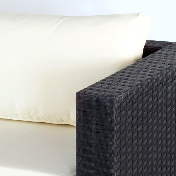 Conjunto de móveis de terraço c/sofá cheslong modular | Distria