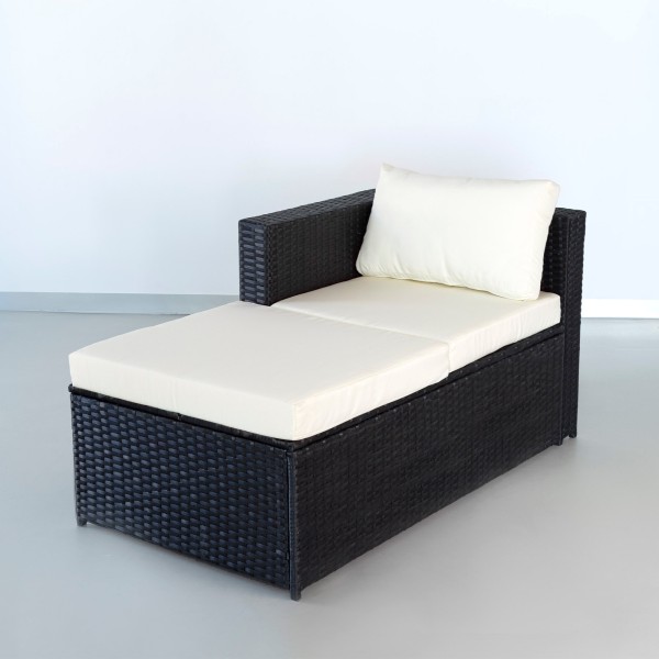 Conjunto de móveis de terraço c/sofá cheslong modular | Distria
