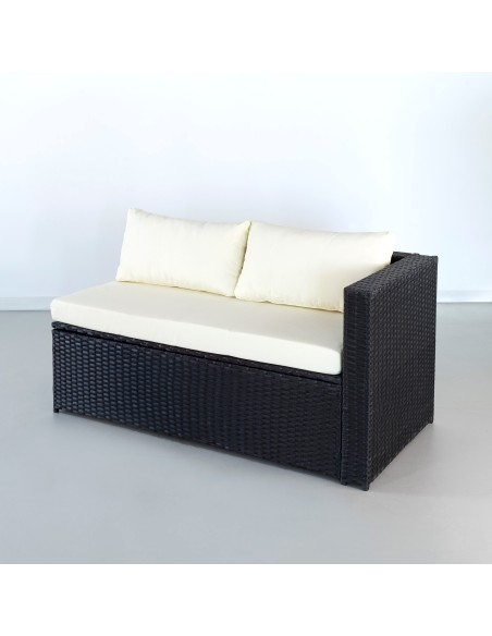 Conjunto de móveis de terraço c/sofá cheslong modular | Distria