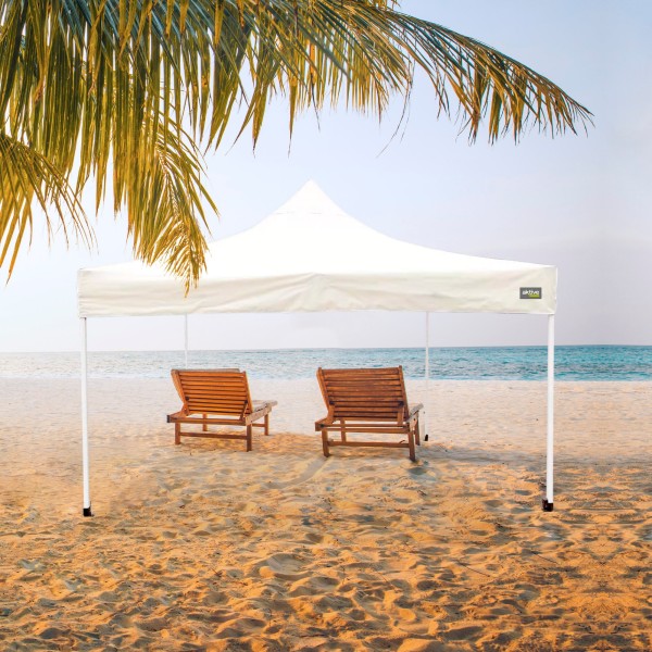 Gazebo Dobrável Ajustável em Altura Creme | distria