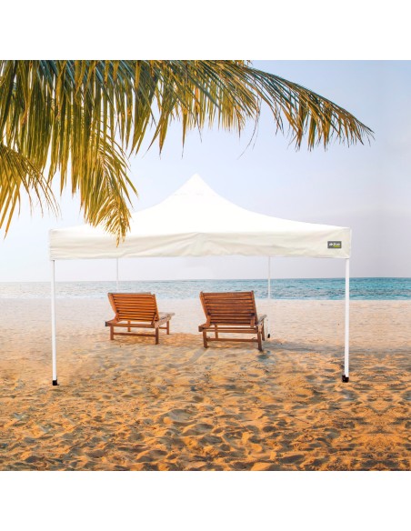 Gazebo Dobrável Ajustável em Altura Creme | distria