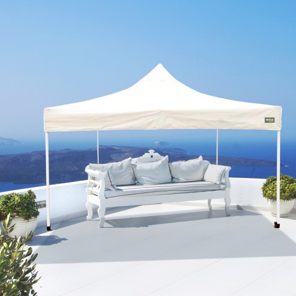 Gazebo Dobrável Ajustável em Altura Creme | distria