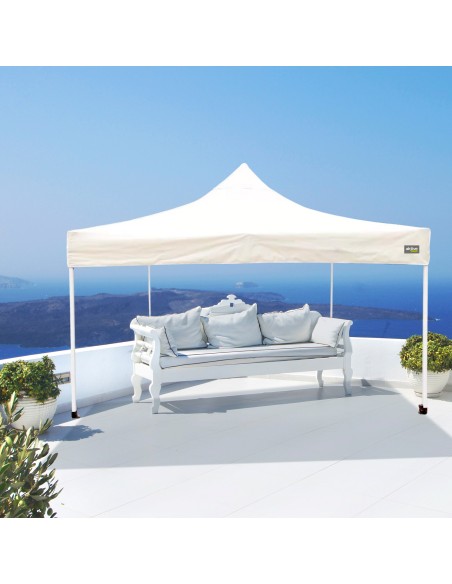 Gazebo Dobrável Ajustável em Altura Creme | distria