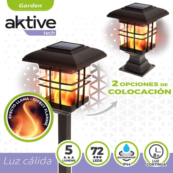 Lanterna solar LED 2 em 1 Aktive | Distria