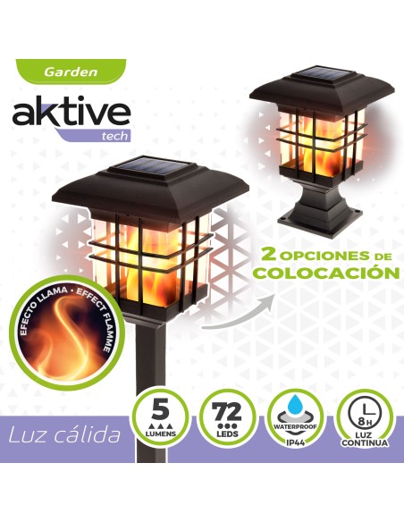 Lanterna solar LED 2 em 1 Aktive | Distria