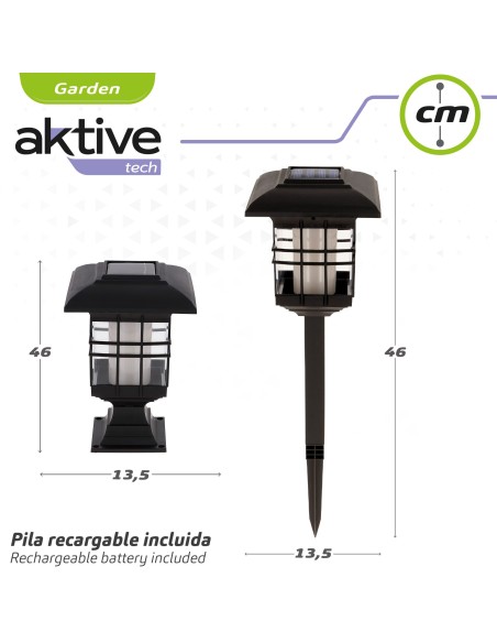 Lanterna solar LED 2 em 1 Aktive | Distria