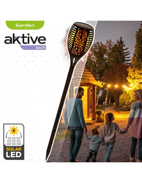 Lanterna solar de LED com efeito de fogo Aktive | Distria