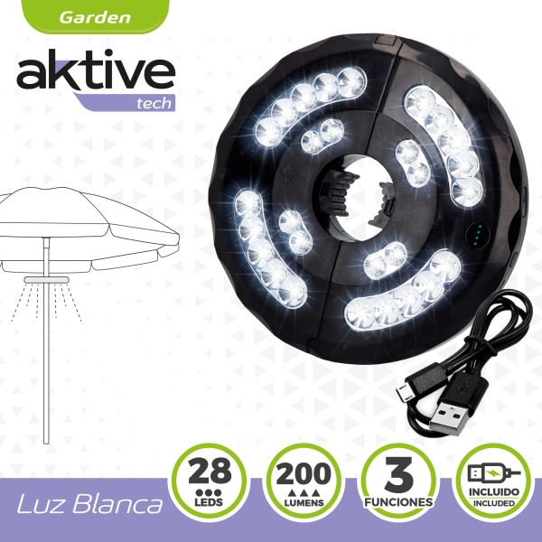 Lâmpada LED para guarda-sol Ø20 cm | Iluminação do jardim