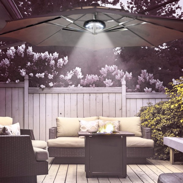 Lâmpada LED para guarda-sol Ø20 cm | Iluminação do jardim