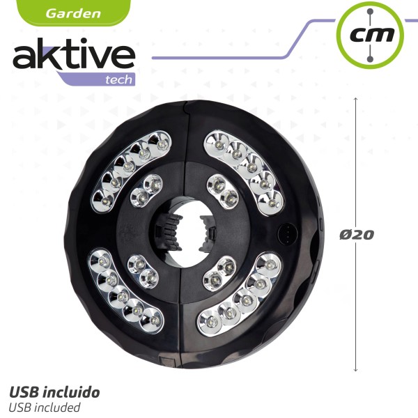 Lâmpada LED para guarda-sol Ø20 cm | Iluminação do jardim