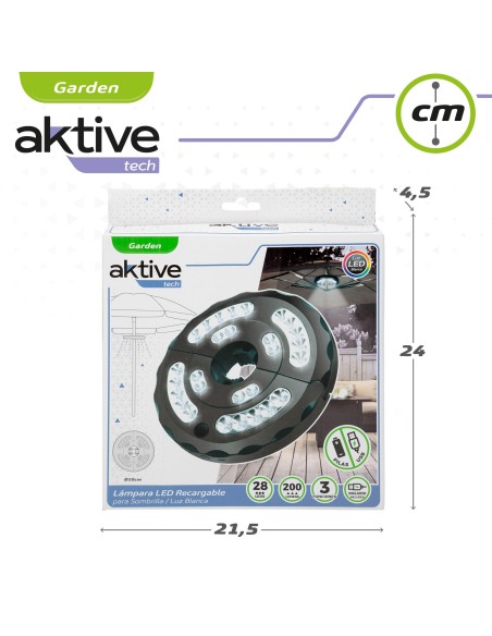 Lâmpada LED para guarda-sol Ø20 cm | Iluminação do jardim