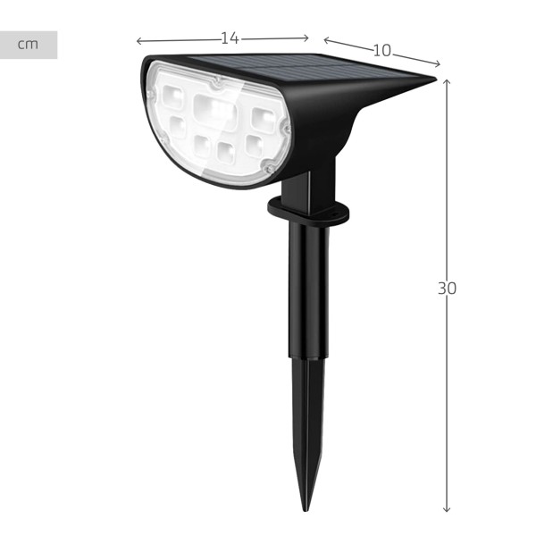 Foco solar exterior LED multicolor | Distria