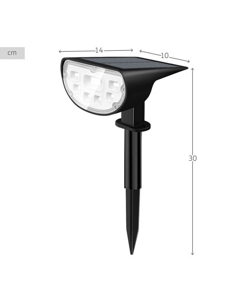 Foco solar exterior LED multicolor | Distria