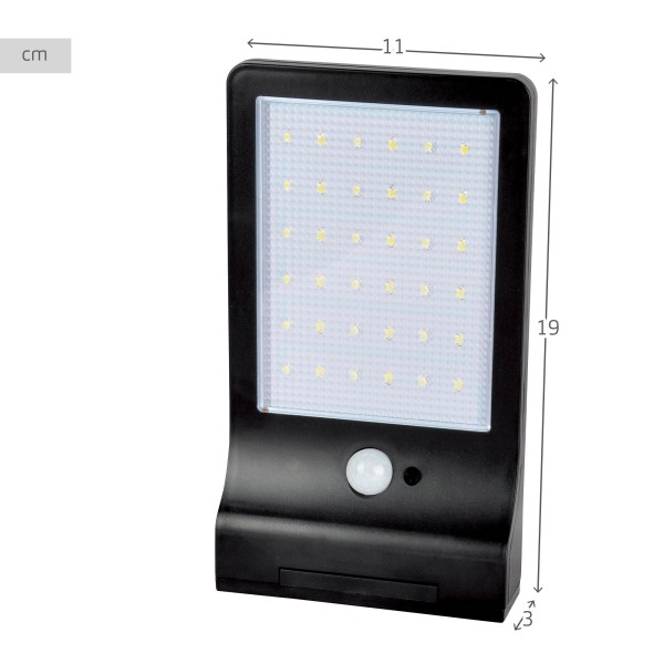 Refletor solar LED externo com sensor de movimento | Distria