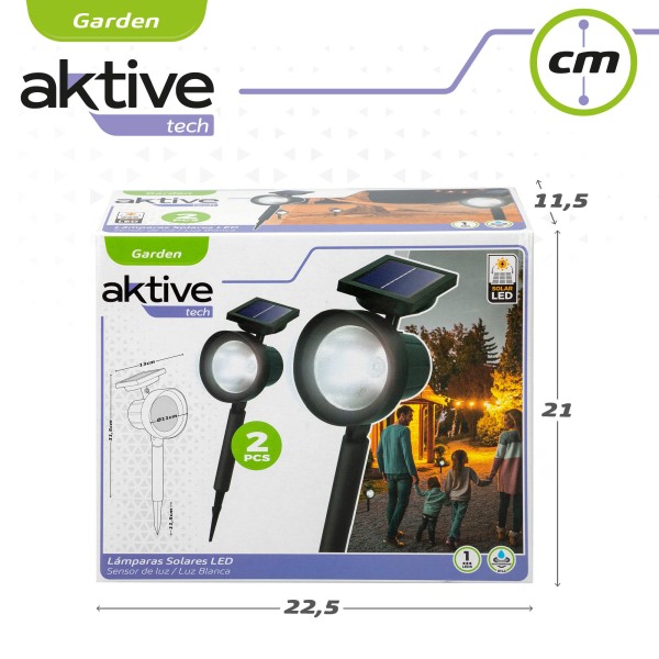 2 luzes solares ao ar livre | Distria