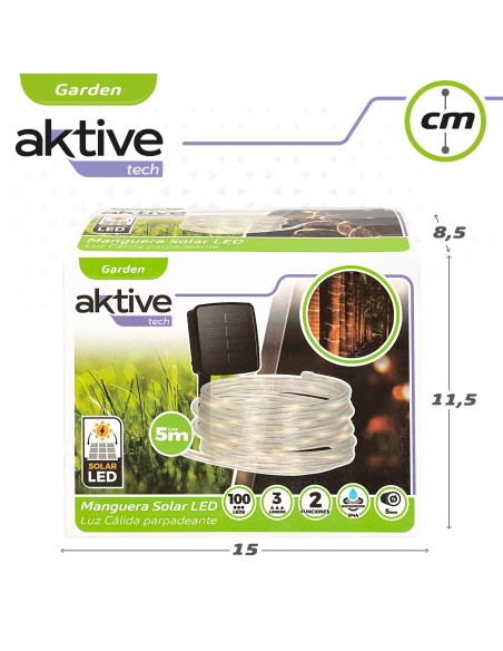 Mangueira solar com tiras LED Aktive | Distria