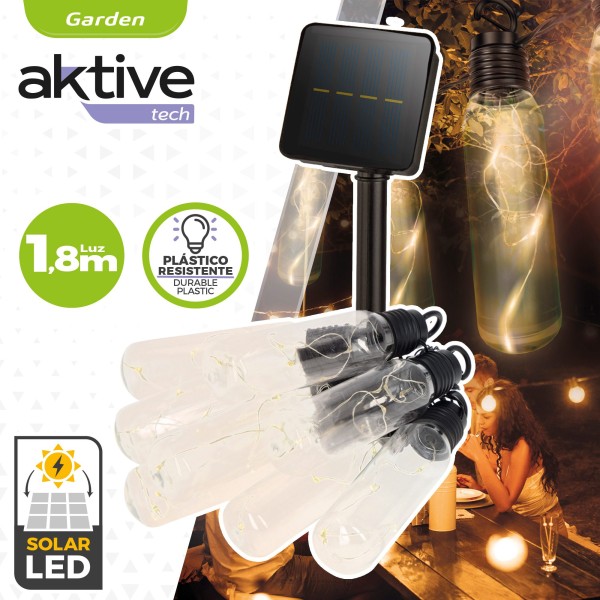 Guirlanda de LED para área externa com 10 lâmpadas Aktive | Distria