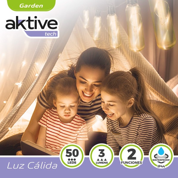 Guirlanda de LED para área externa com 10 lâmpadas Aktive | Distria